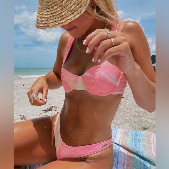 NWT Blackbough Pink Lemonade Bikini Set